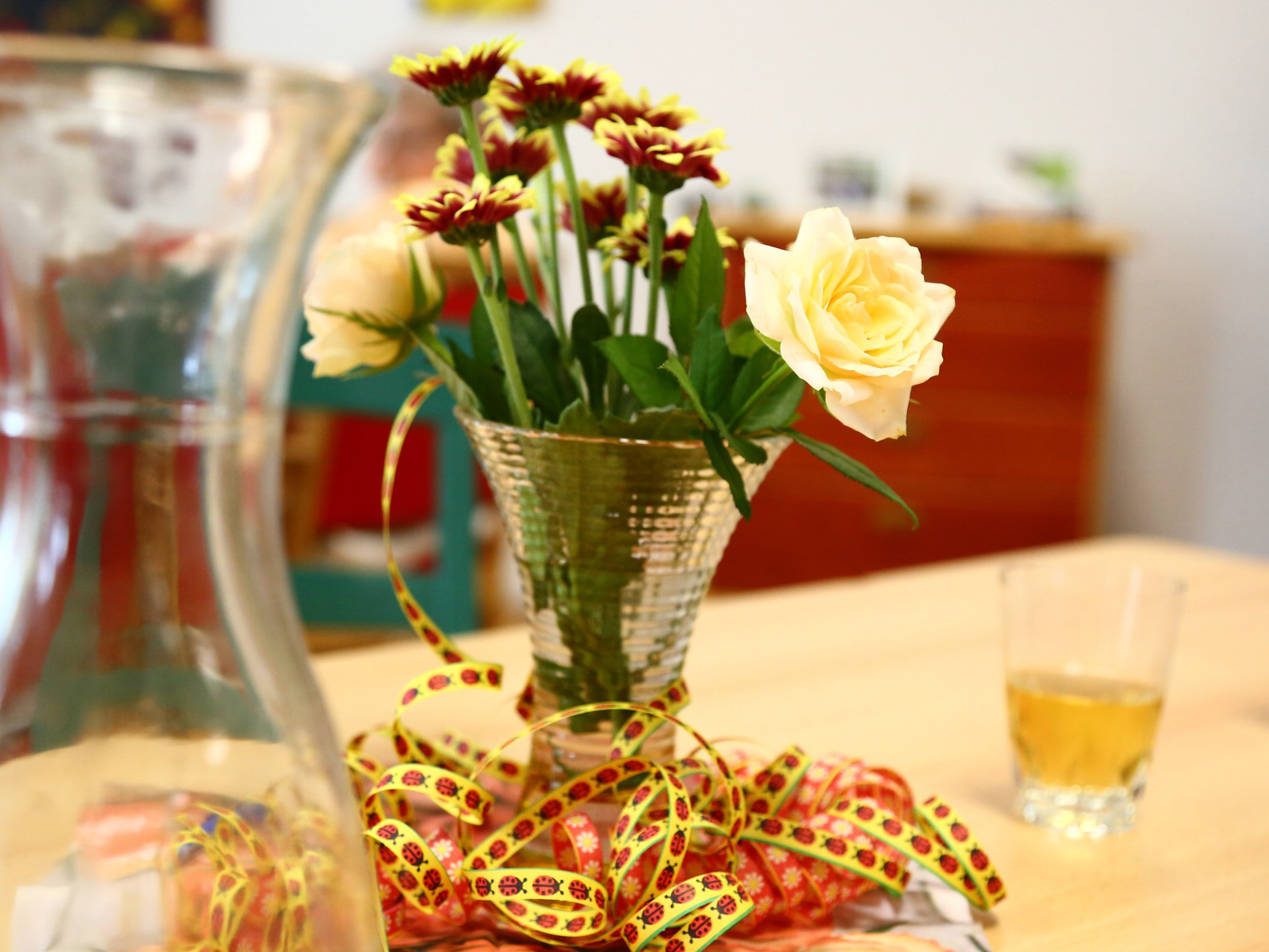Blumenstrauß in Vase